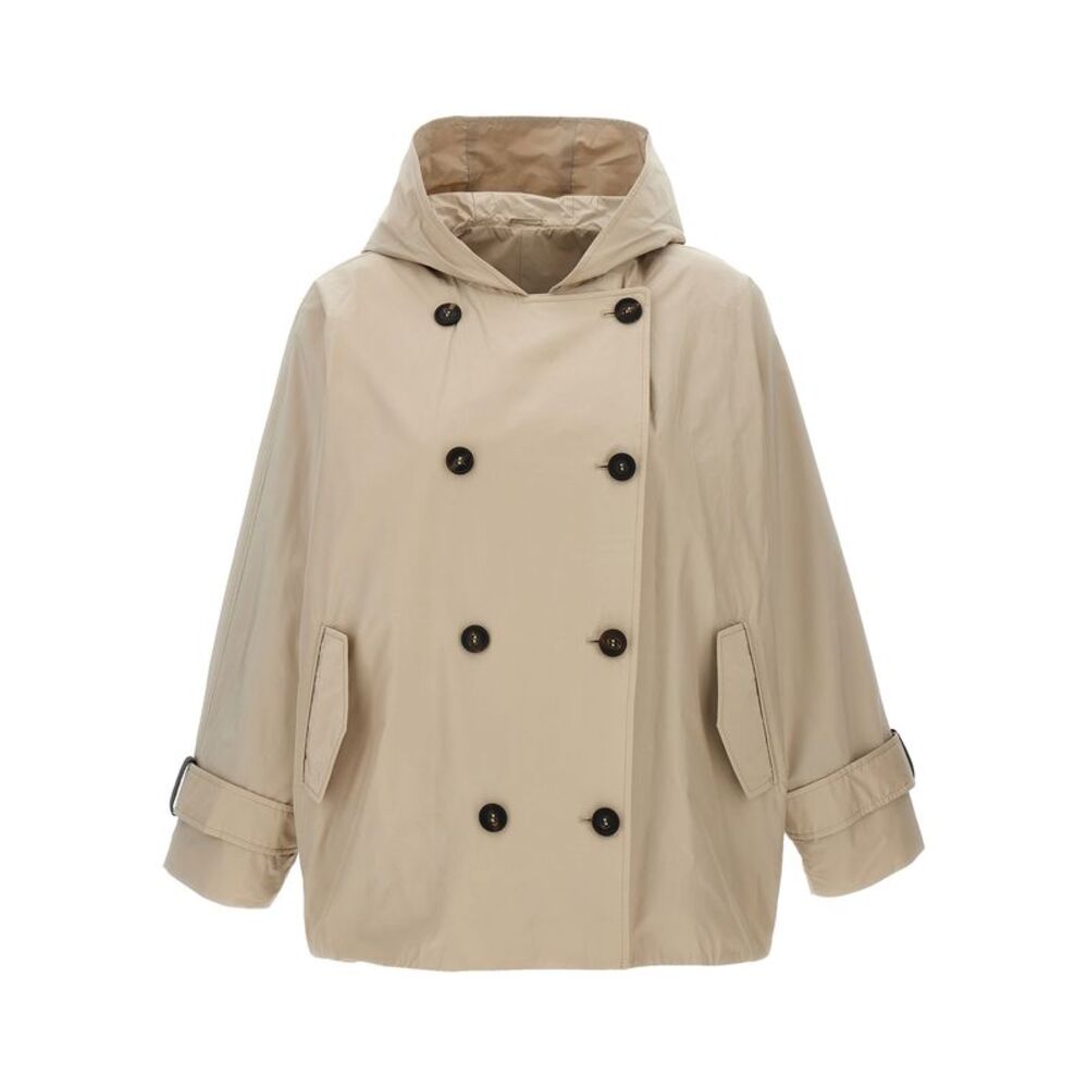 Brunello Cucinelli Beige Polyester Full-Length Women's Jacket